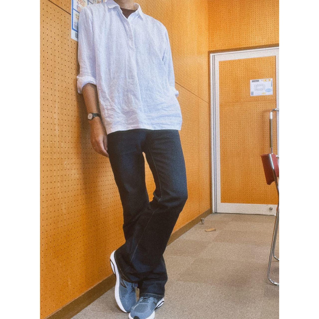 40代メンズ男性の痛くないブーツカットのコーディネート例