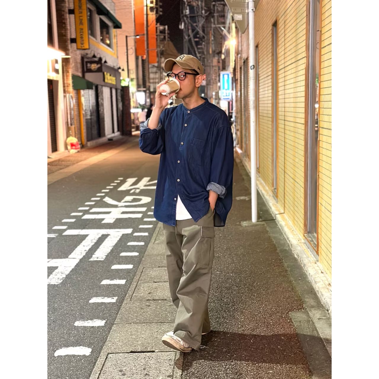 40代の痛くないキャップのコーディネート例