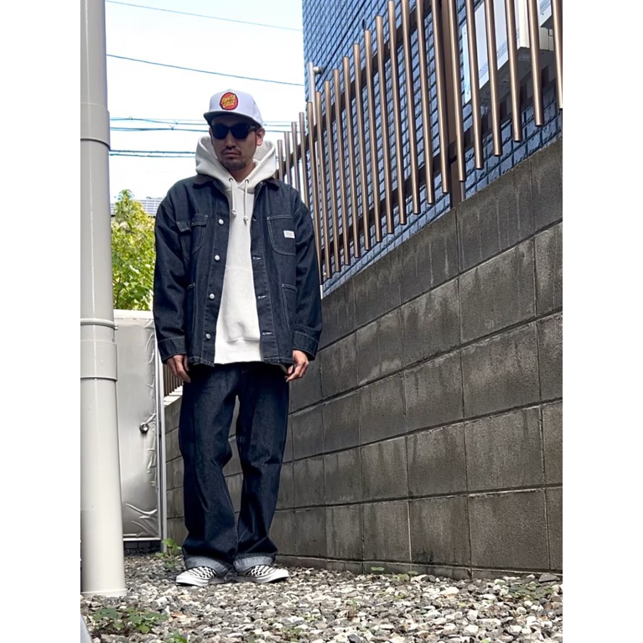 40代の痛くないパーカーのコーディネート例