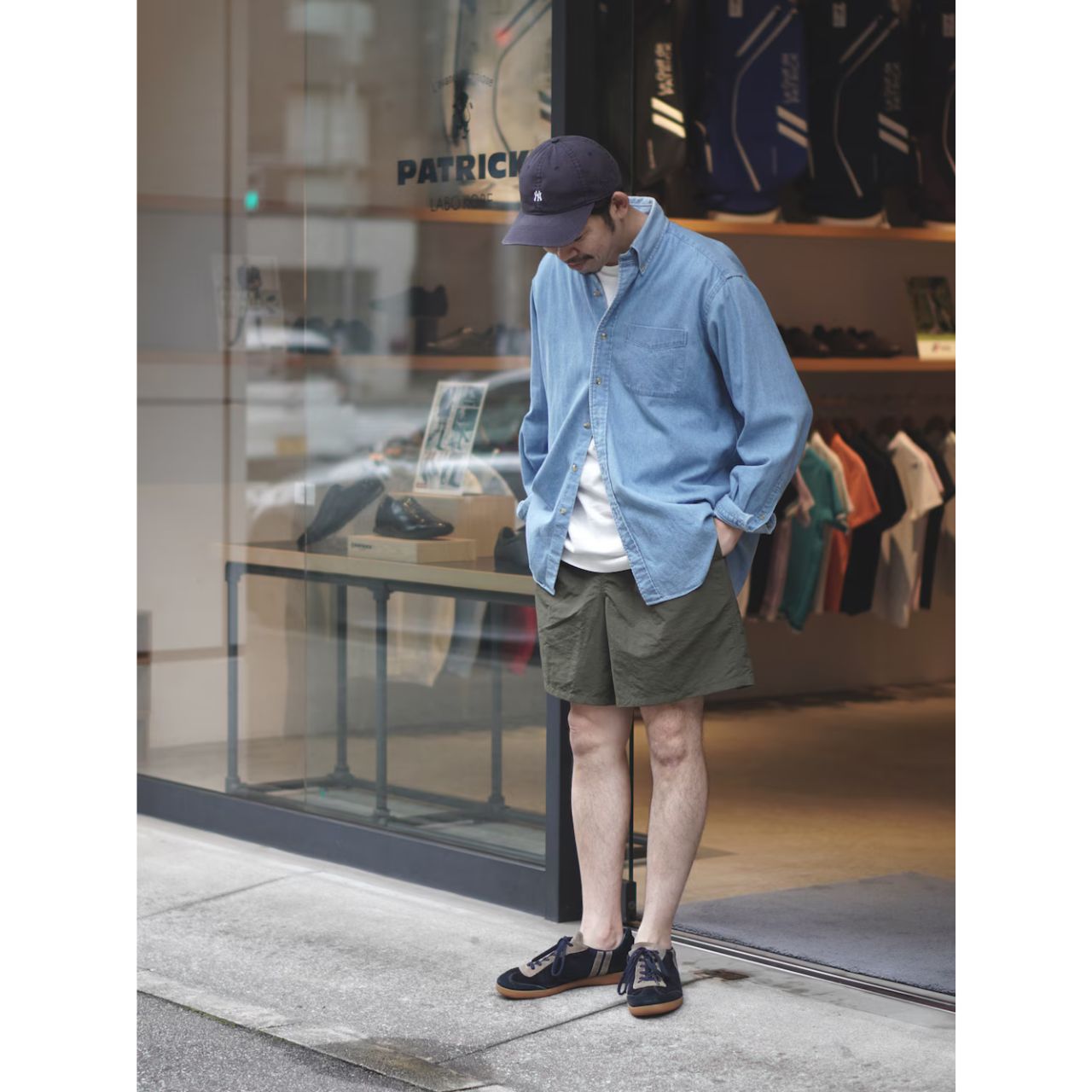 40代男性のショートパンツの痛くないコーディネート例
