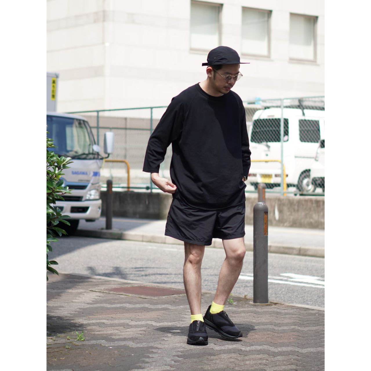 40代男性のショートパンツの痛くないコーディネート例
