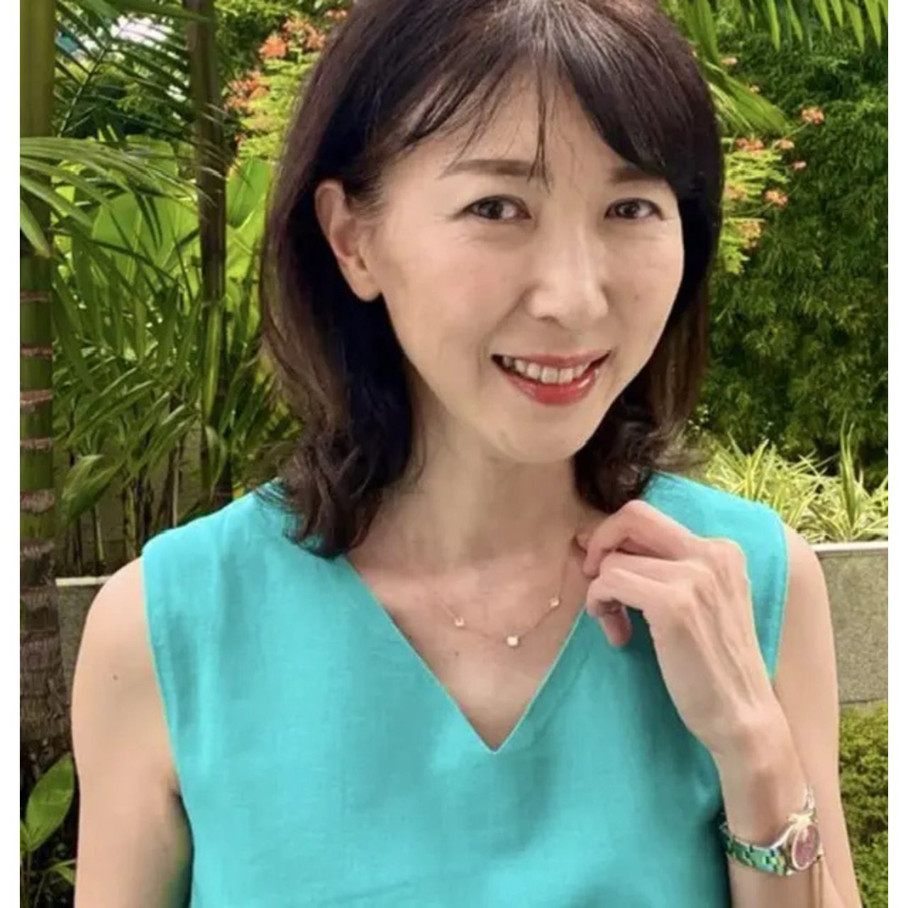 50代女性の痛くないティファニーのコーディネート例